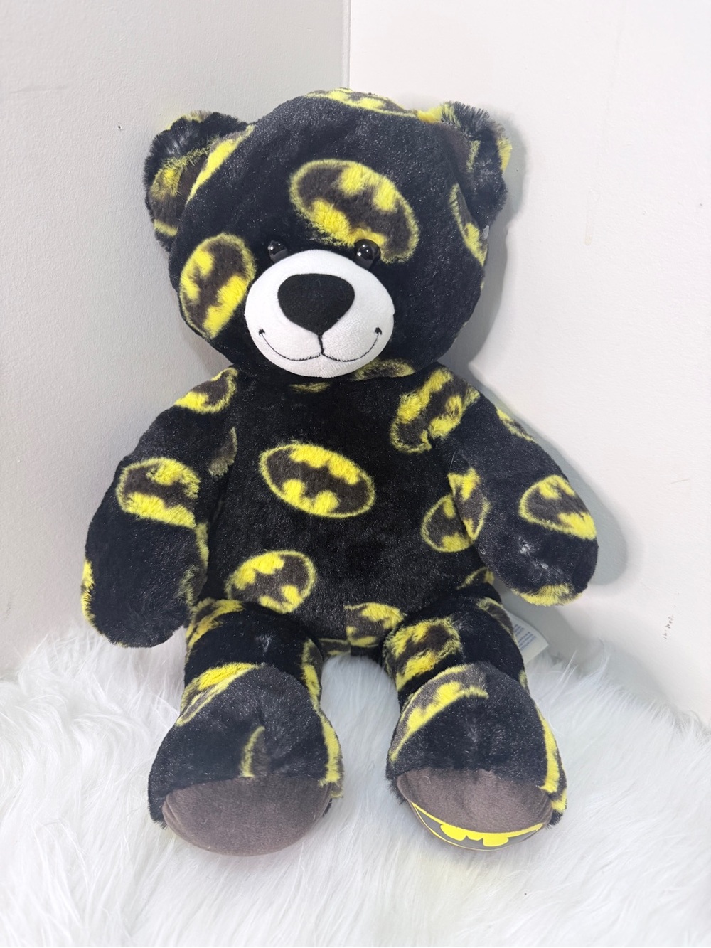 Build-A-Bear x Batman Logo Plush Teddy Bear - 17”